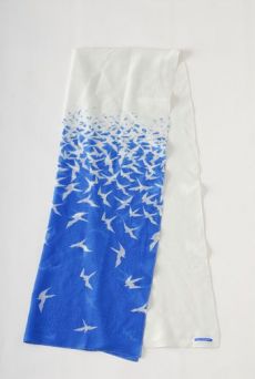 AW1112 ASCENSION WRAP SCARF - BLUE - Other Image